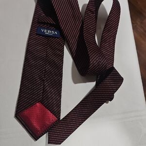 VERSA Burgundy and Red Men's Tie #542